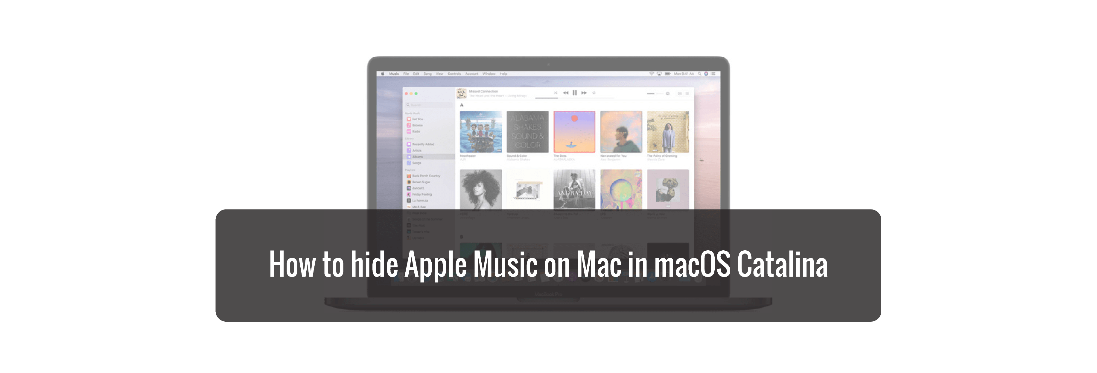 How to hide Apple Music on Mac in macOS Catalina