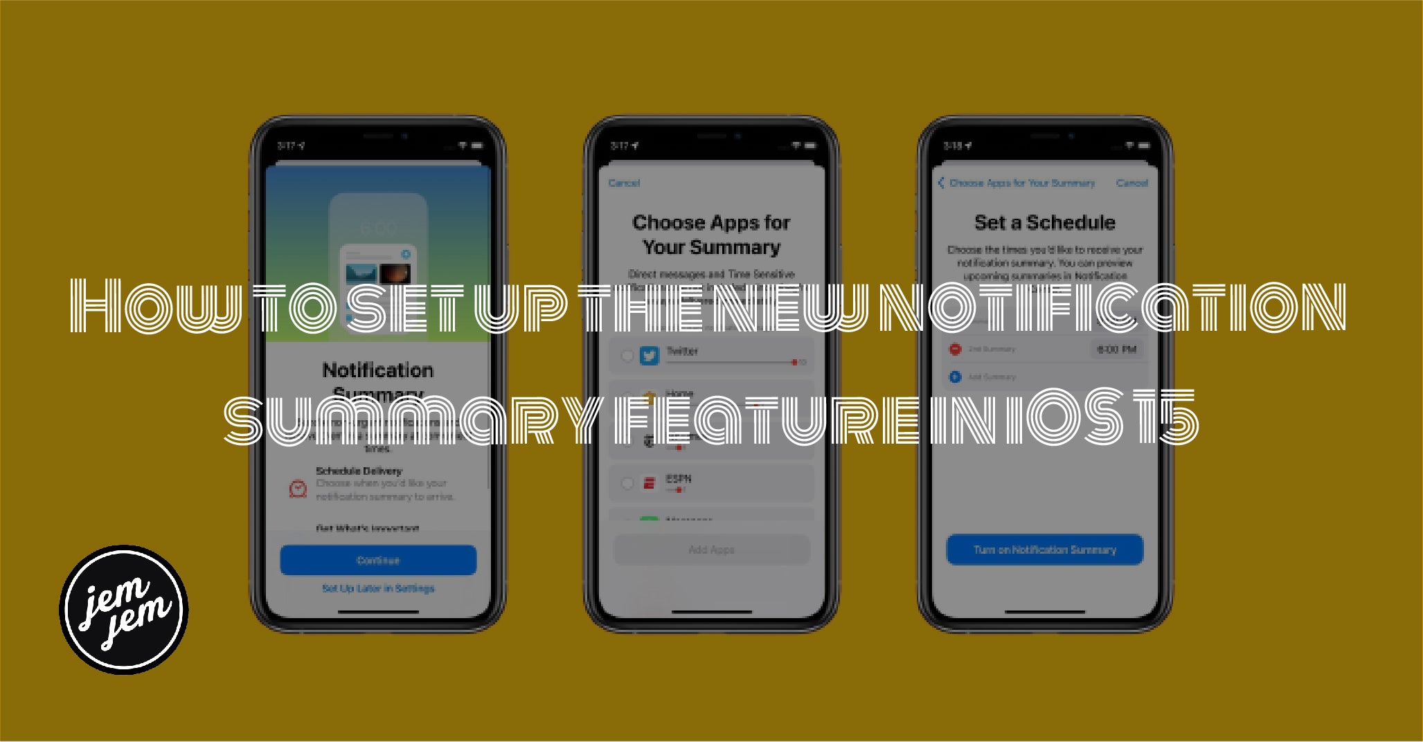 How to set up a notification summary on iPhone and iPad
