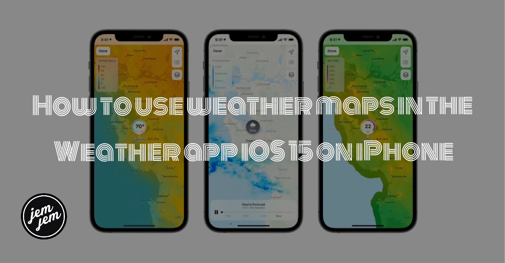 How to use weather maps in the Weather app iOS 15 on iPhone