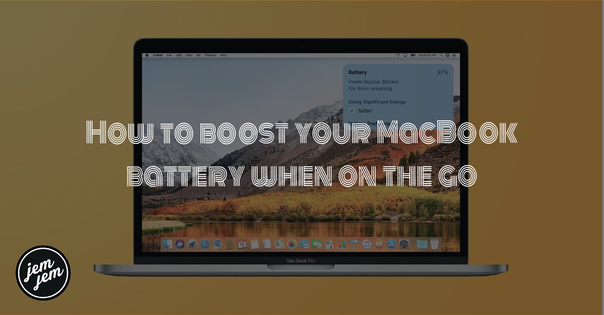 How to boost your MacBook battery when on the go