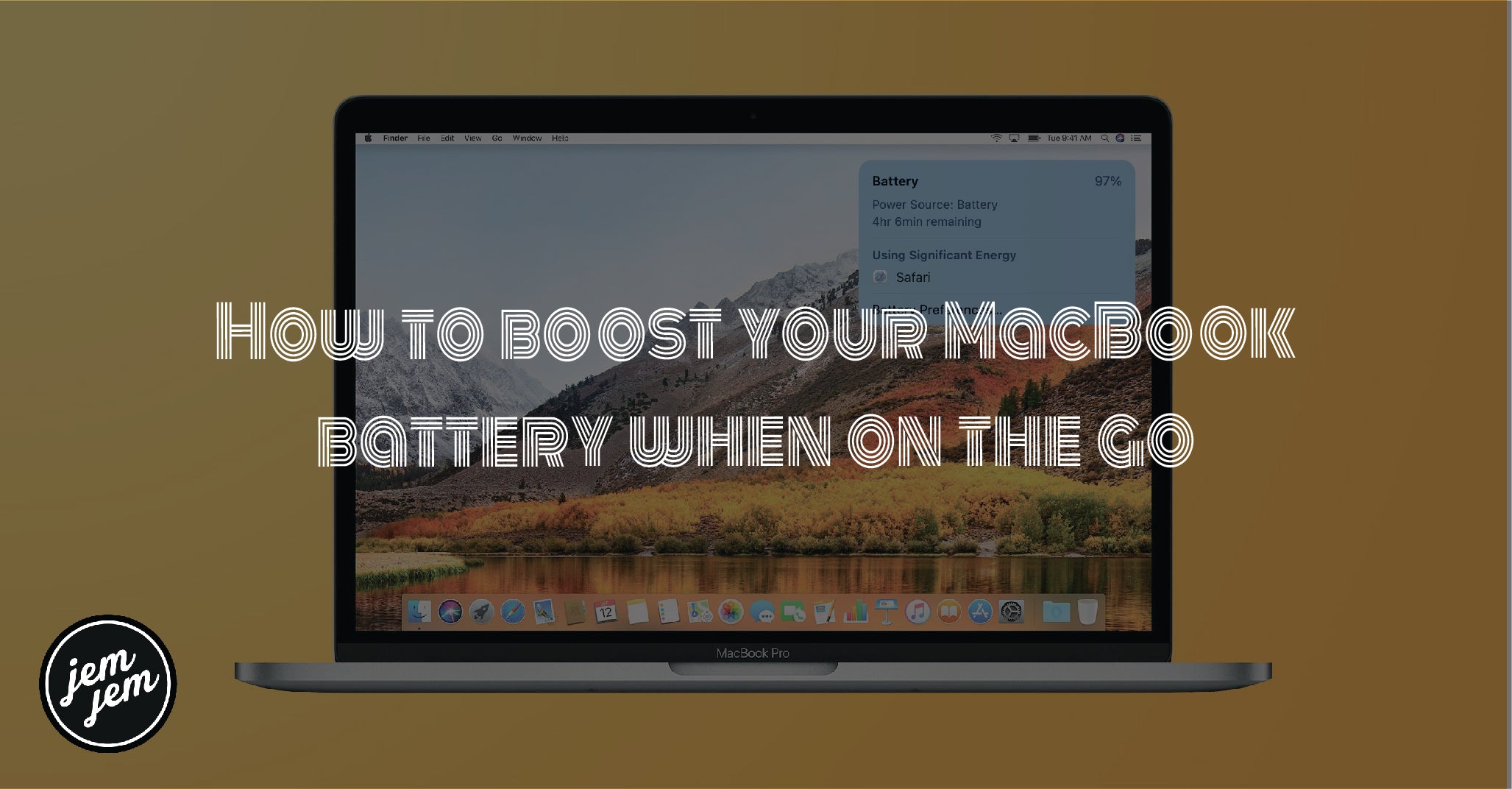 How to boost your MacBook battery when on the go