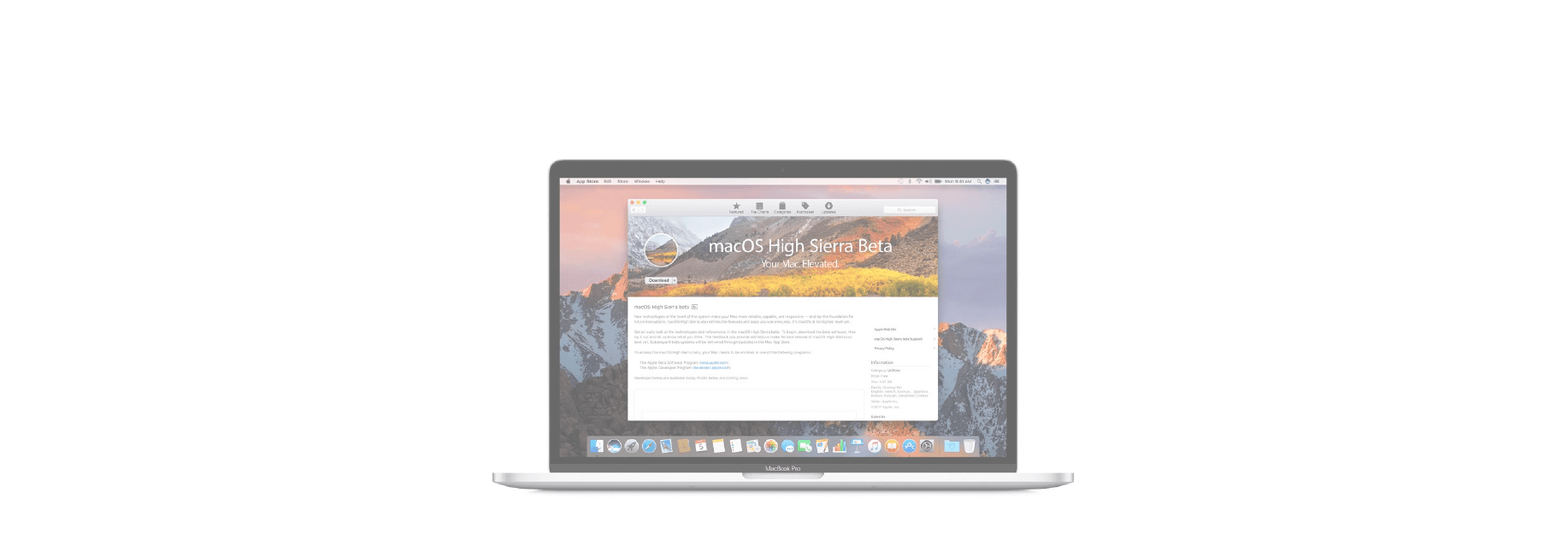 How to download macOS High Sierra 10.13.5 public beta 4 to your Mac