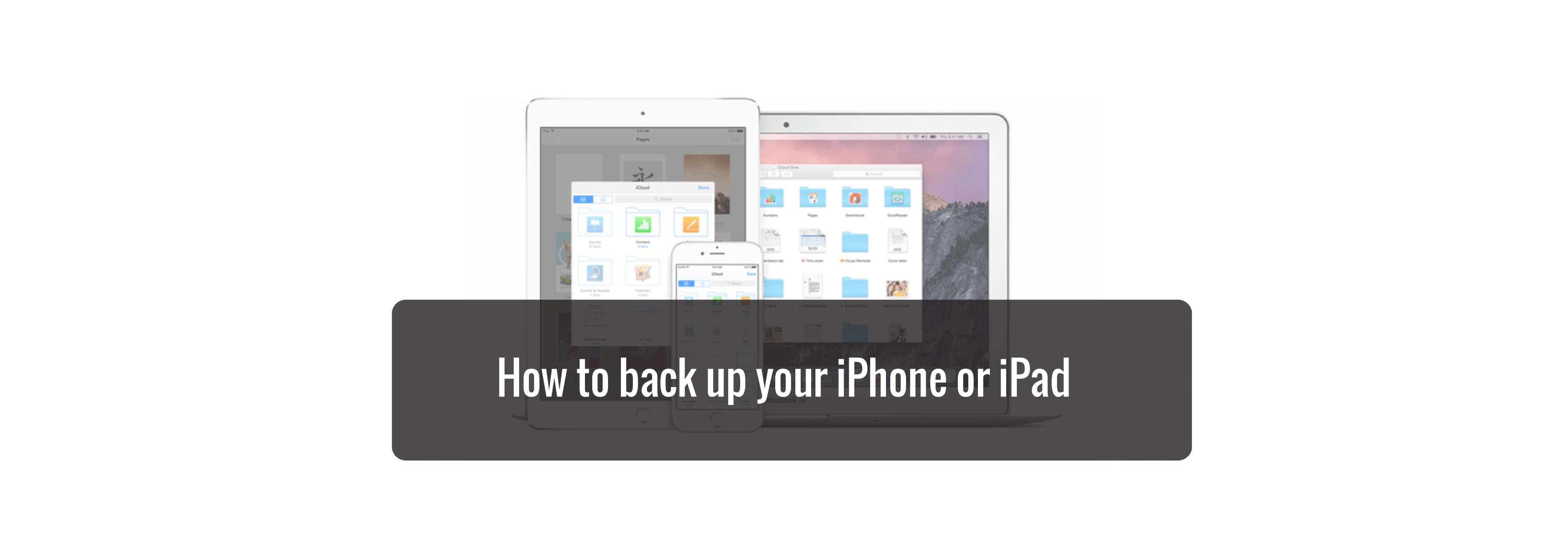 How to back up your iPhone or iPad