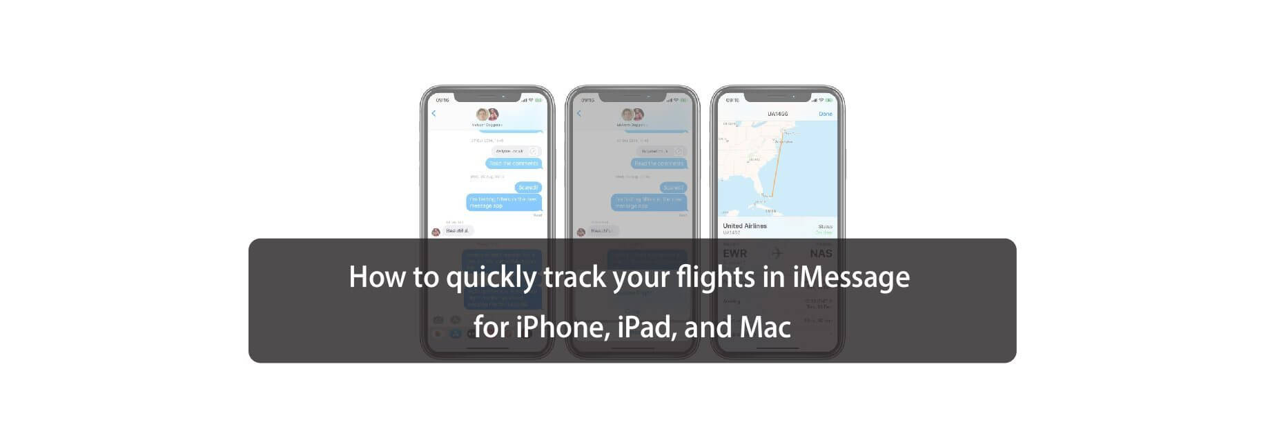 How to quickly track your flights in iMessage for iPhone, iPad, and Mac