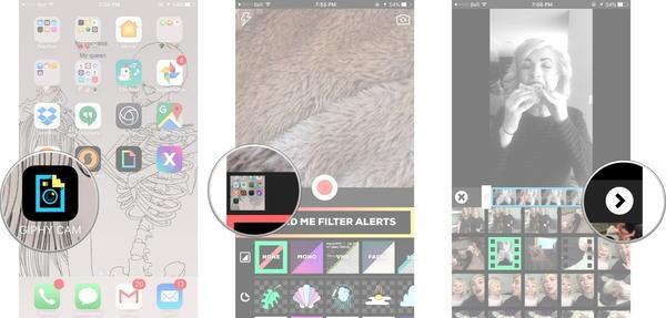To create GIF from iPhone