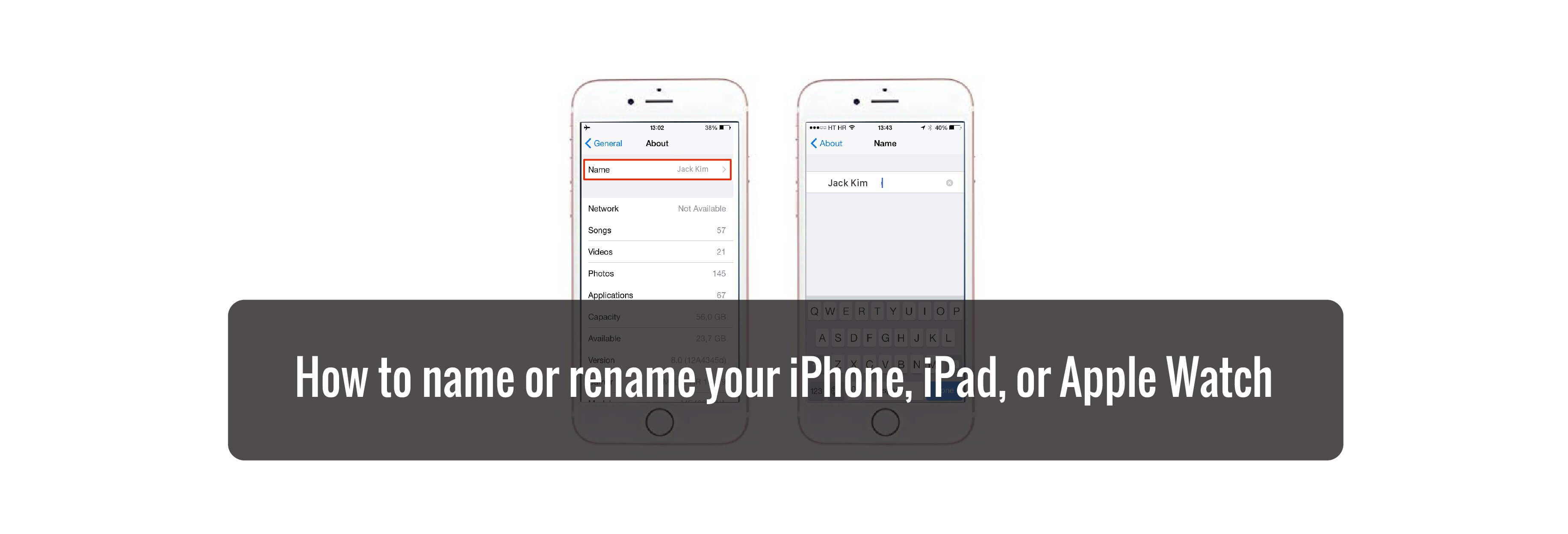 How to name or rename your iPhone, iPad, or Apple Watch