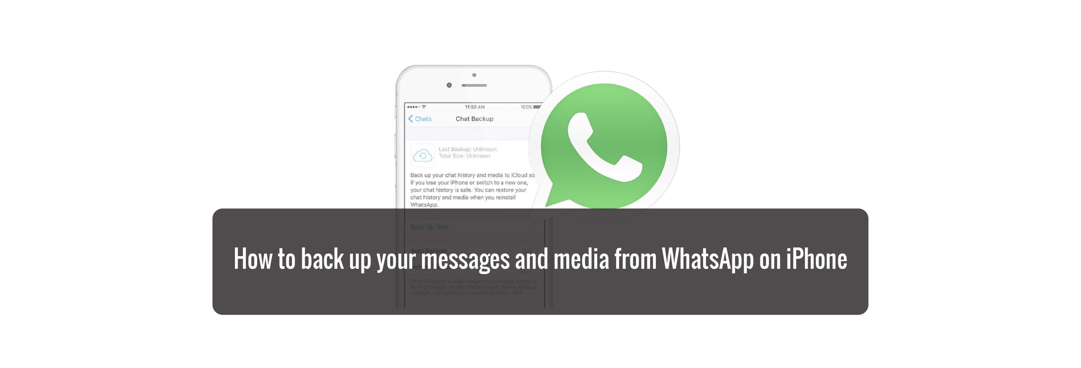 How to back up your messages and media from WhatsApp on iPhone