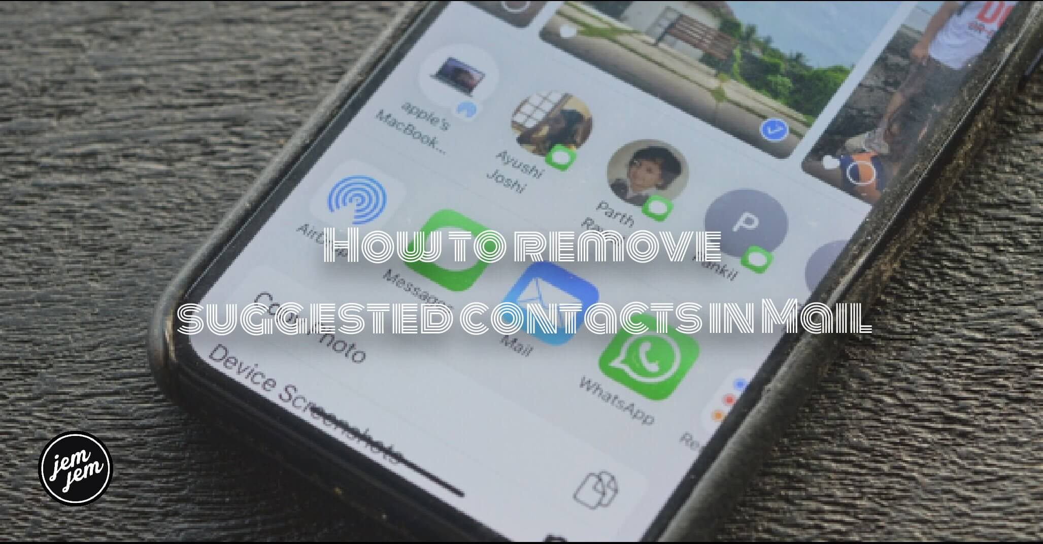 How to remove suggested contacts in Mail