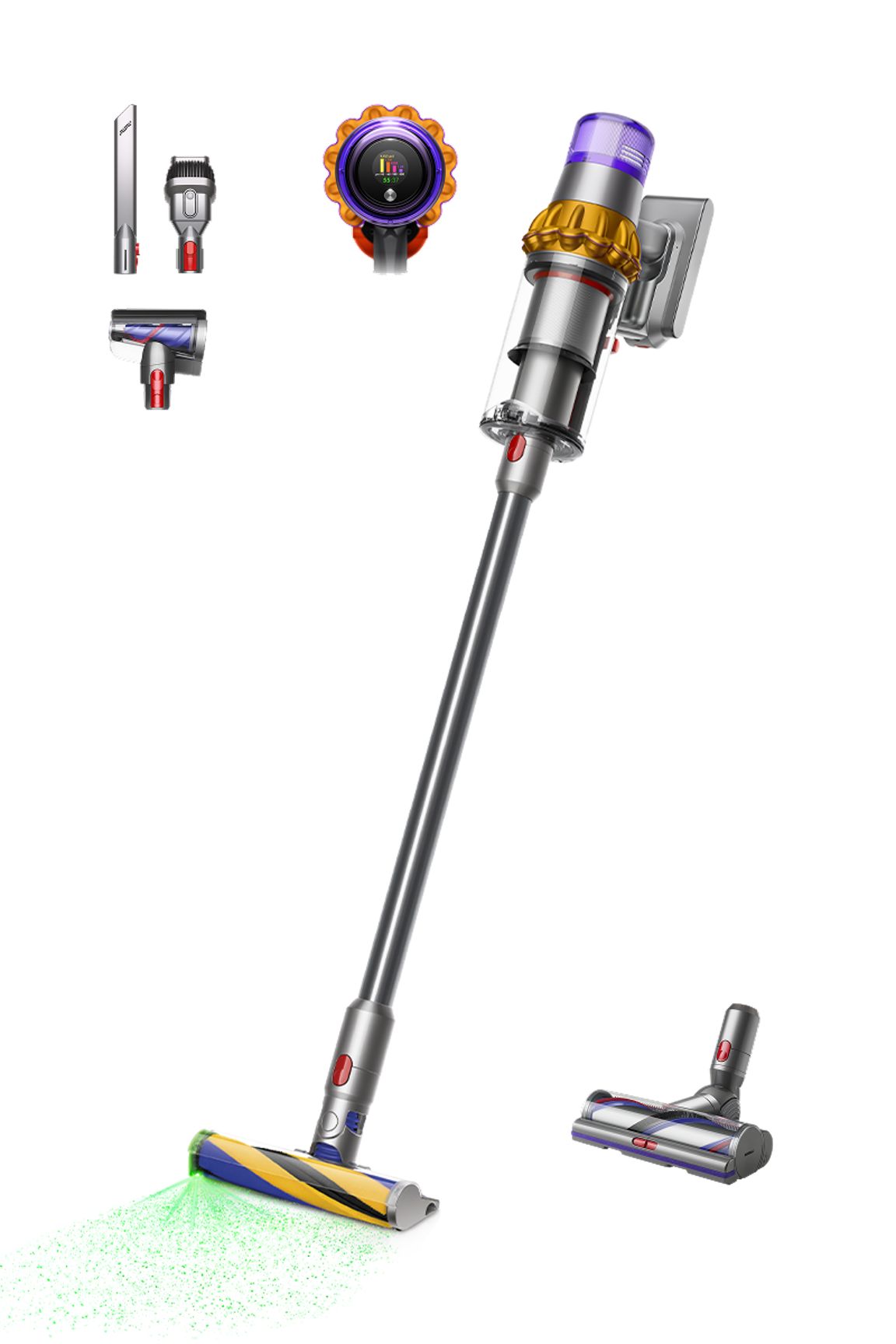 Refurbished Dyson V15 Detect Cordless Vacuum (Yellow/Nickel) (Seller Refurbished)
