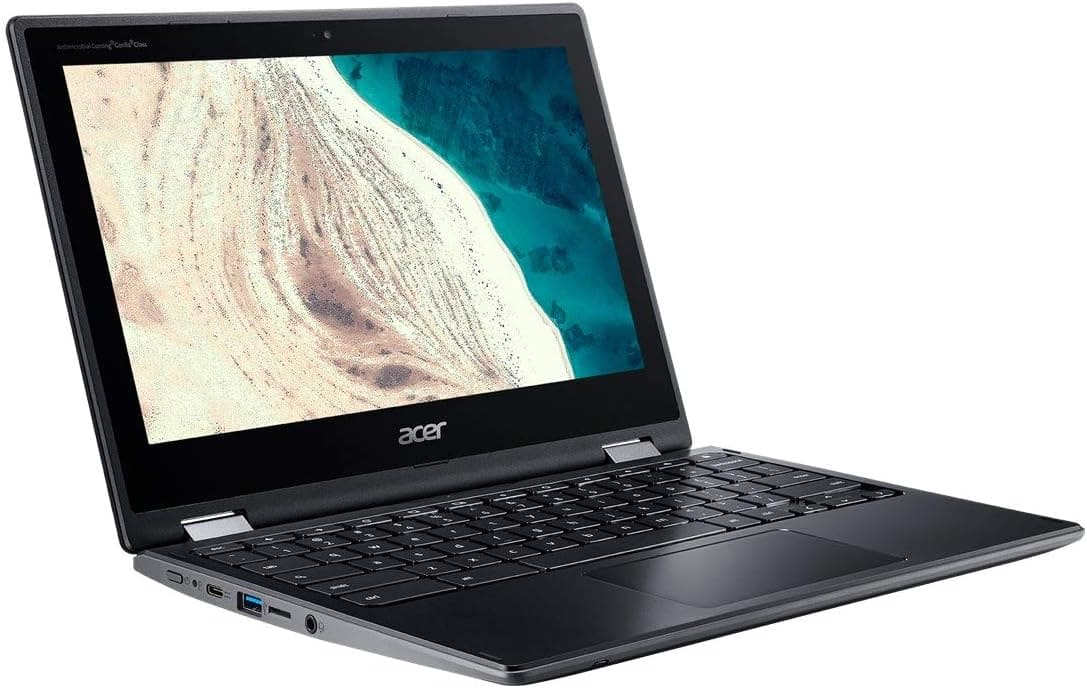 Refurbished Acer - Spin 11 - 11.6"Touch-Screen Chromebook - Intel Celeron - 4GB Memory - 32GB (Manufacturer Refurbished)