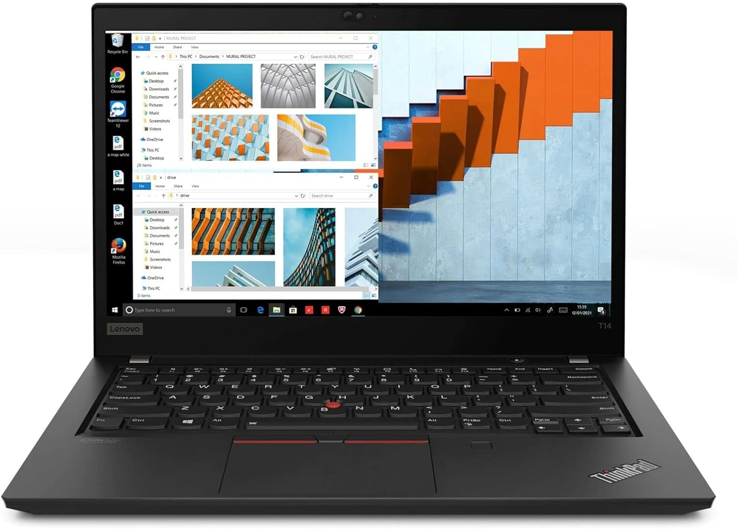 Refurbished Lenovo ThinkPad T14 Gen 2: 14.0", Intel Core i7-1165G7, 16GB RAM, 256GB SSD (Manufacturer Refurbished)