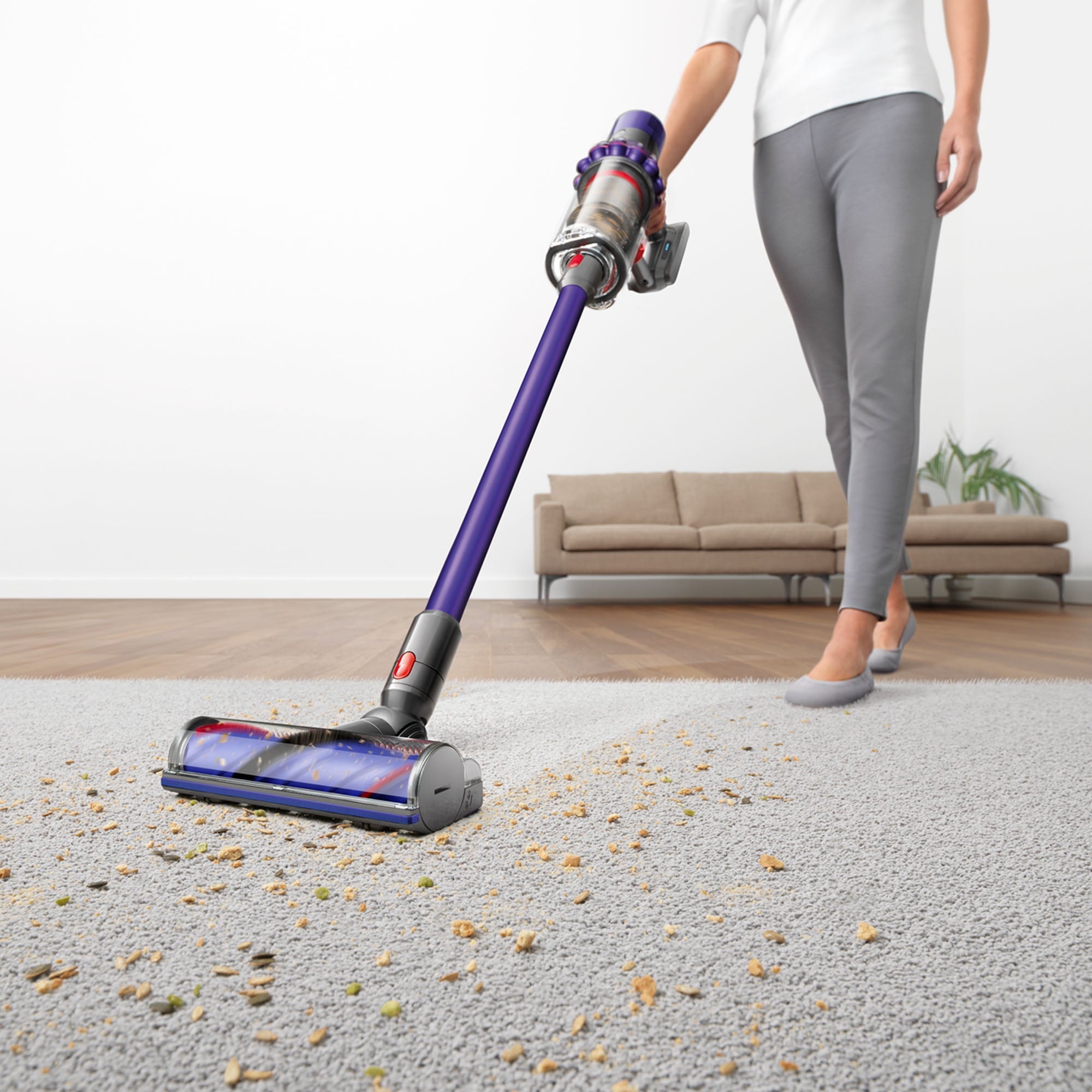 Refurbished Dyson - Cyclone V10 Animal Cordless Stick Vacuum (Nickel/Iron) (Seller Refurbished)