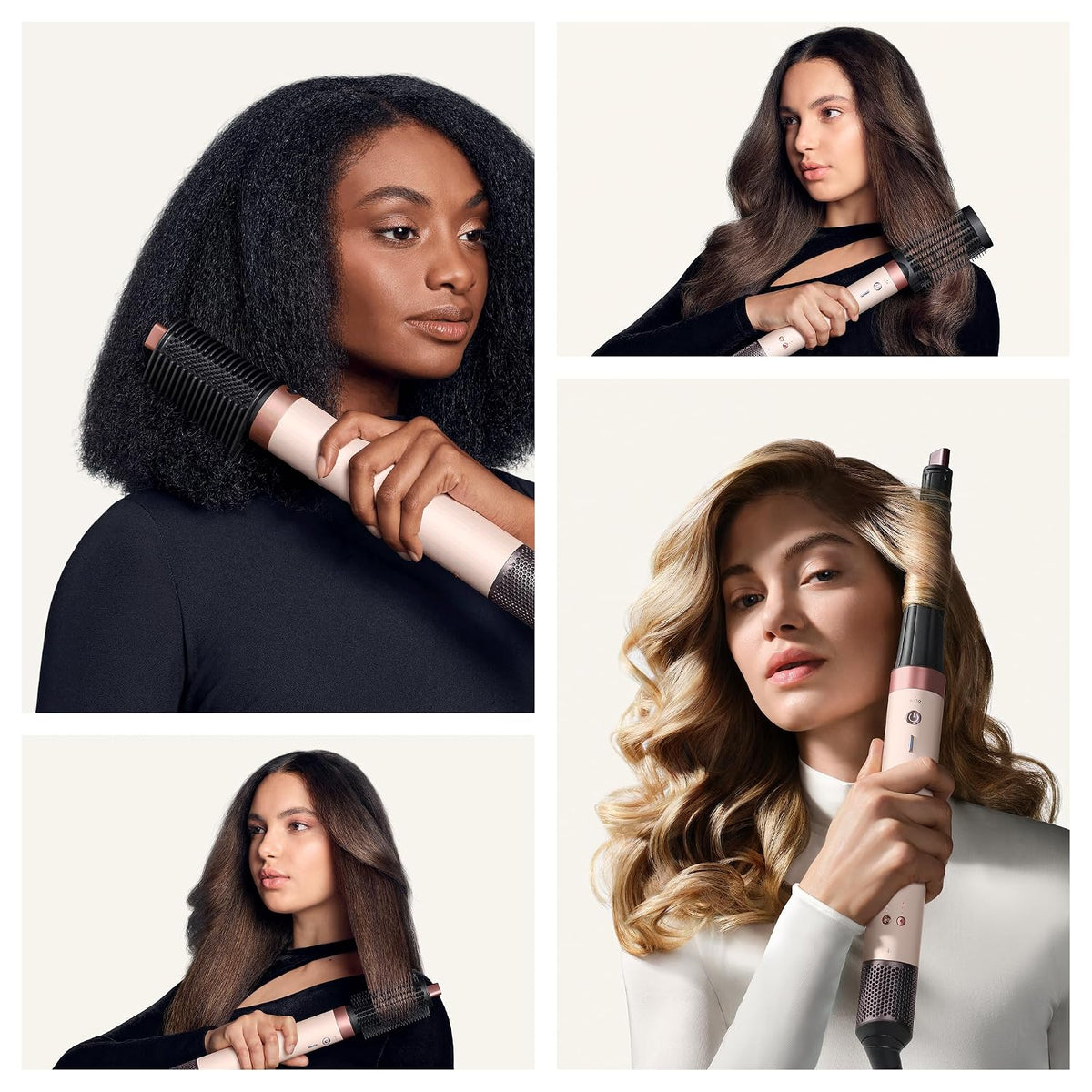 Refurbished Dyson - Airwrap i.d. Curly+Coily Ceramic - Pink/Rose Gold - Beauty Studio (Seller Refurbished)
