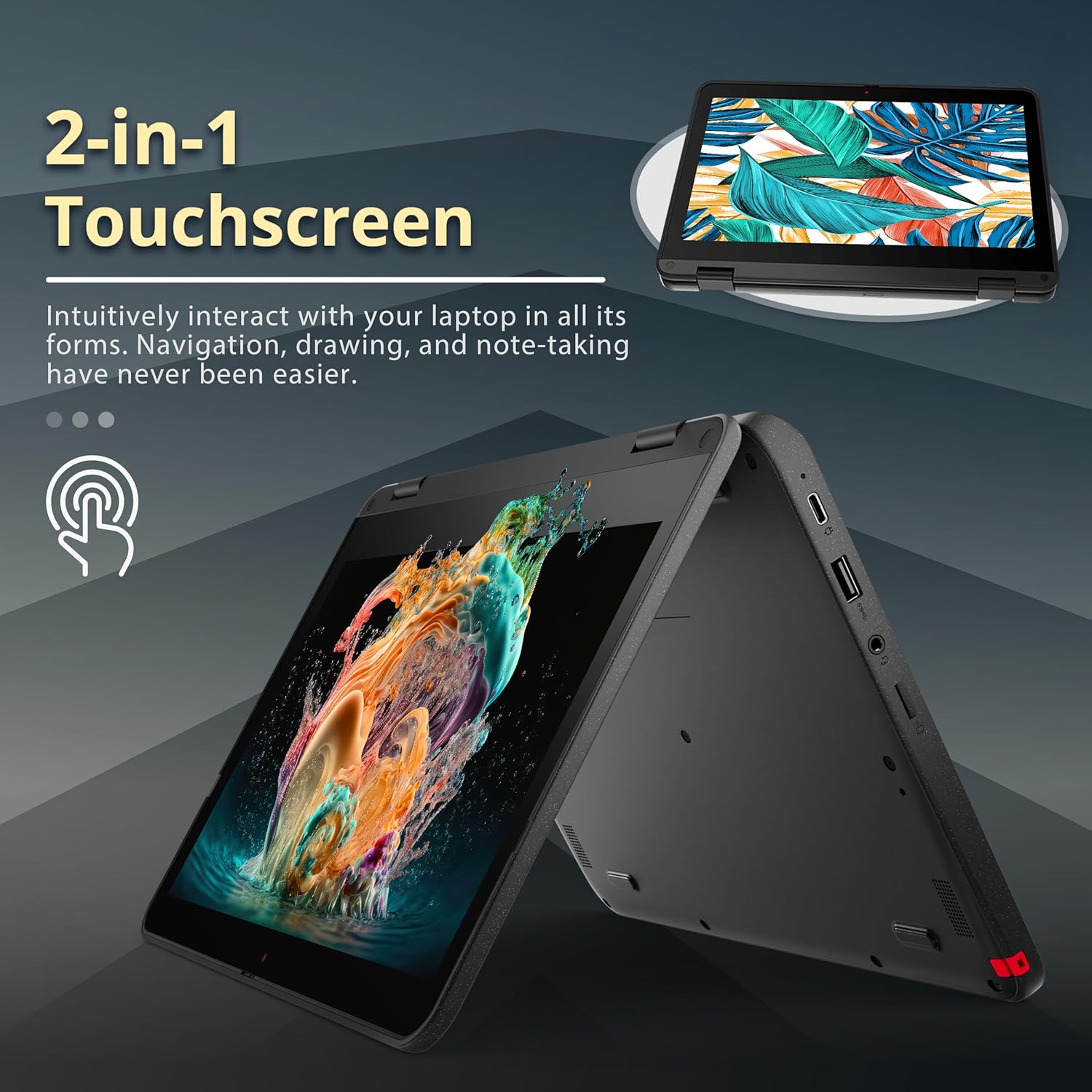 Refurbished Lenovo Chromebook 300e Gen 3: 11.6" Touch, AMD 3015Ce, 4GB RAM, 32GB eMMC (Manufacturer Refurbished)
