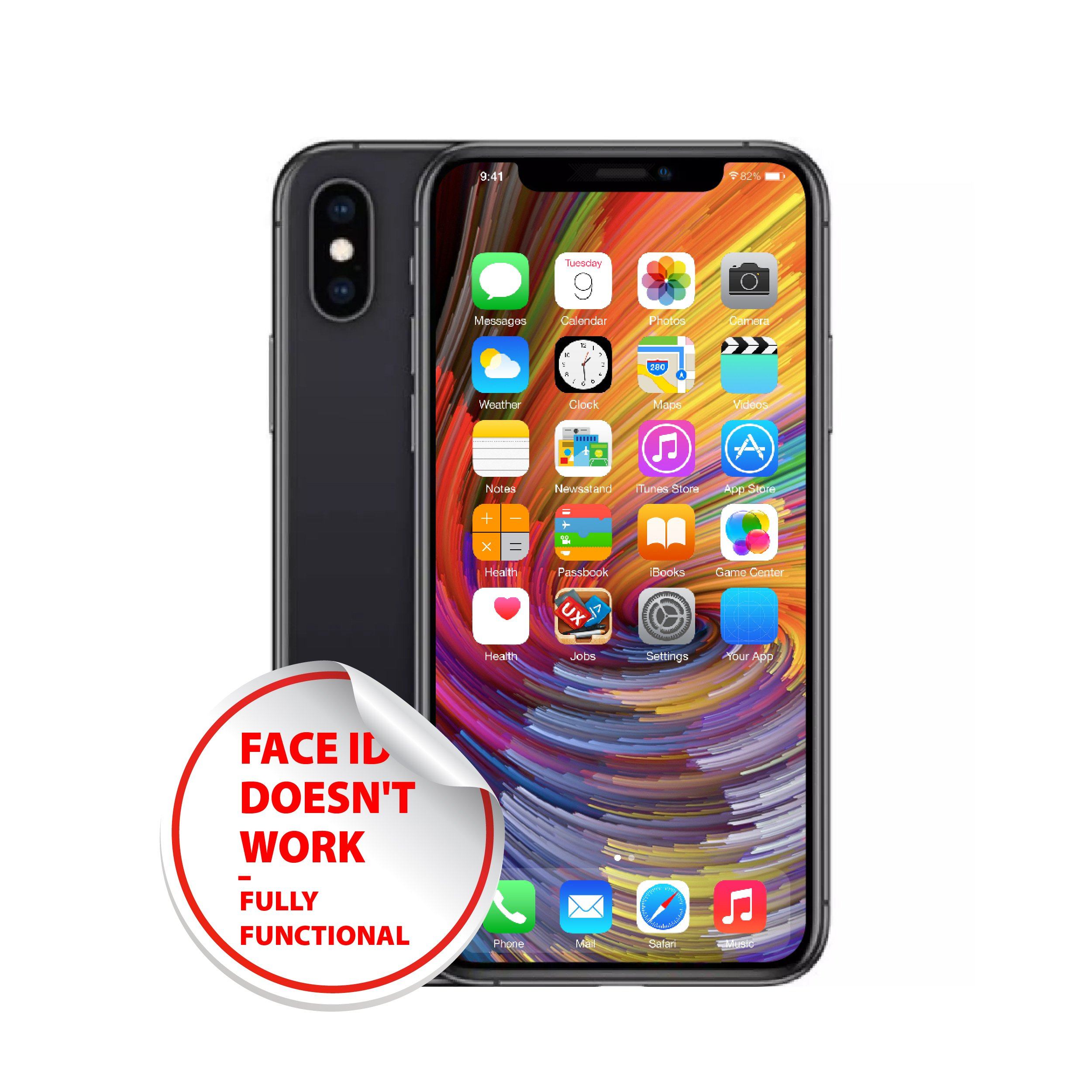 Apple iPhone X 64GB/256GB/512GB unlocked - No face ID- Acceptable condition_