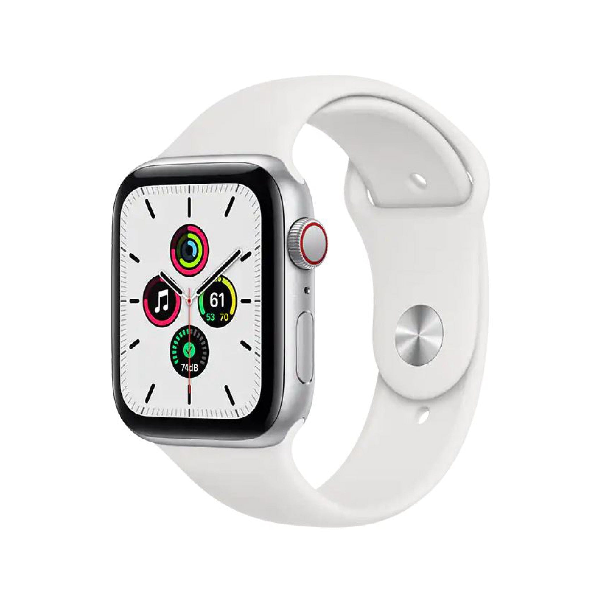 Apple Watch (Series SE) September 2020 Aluminum Space Gray / Silver / Gold - Silicone Band (Refurbished-Excellent condition)