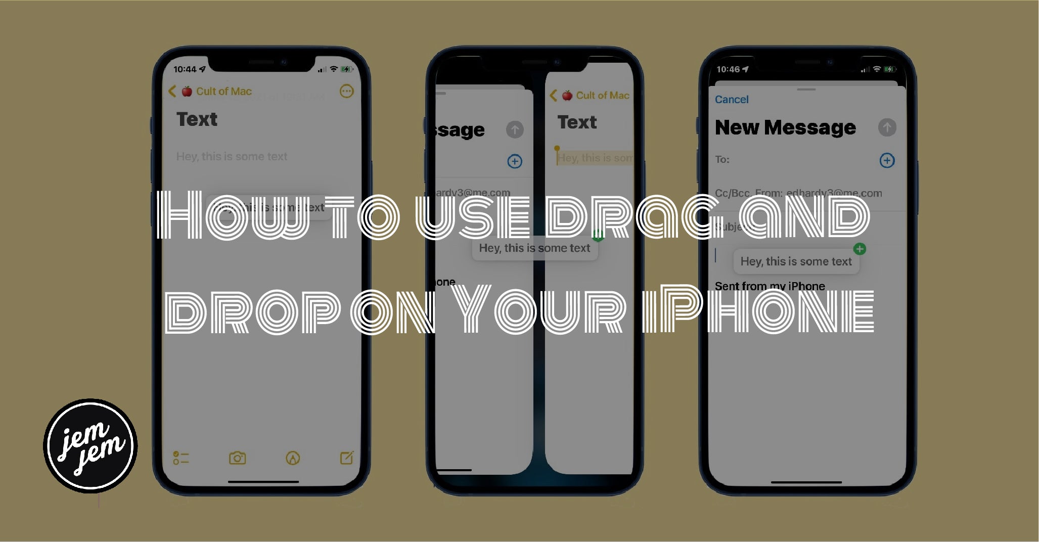 How to use drag and drop on Your iPhone
