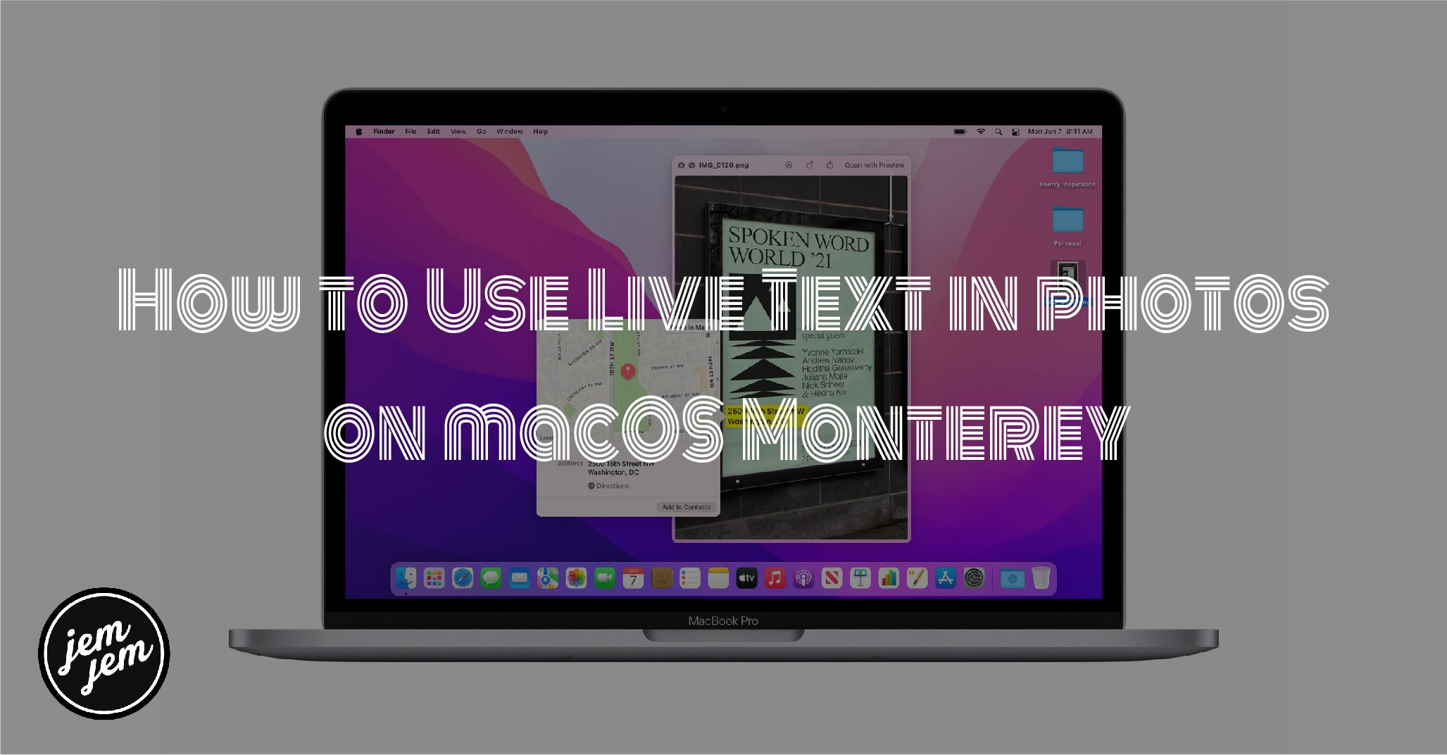 How to Use Live Text in photos  on macOS Monterey