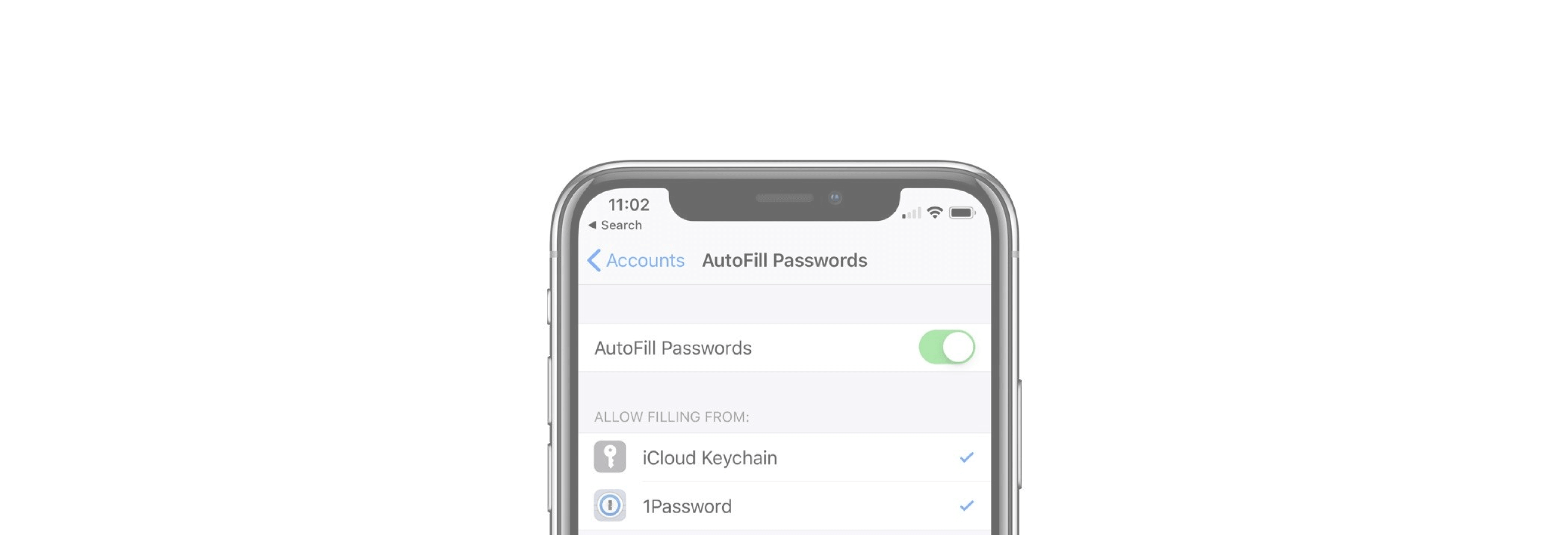 How to set 1Password as you default AutoFill provider in iOS 12