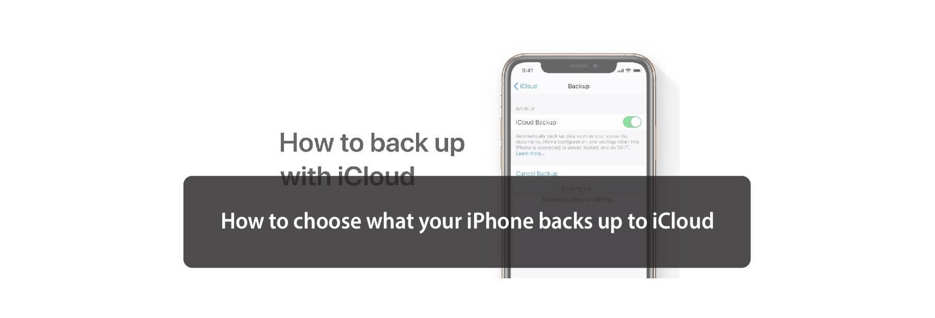 How to choose what your iPhone backs up to iCloud