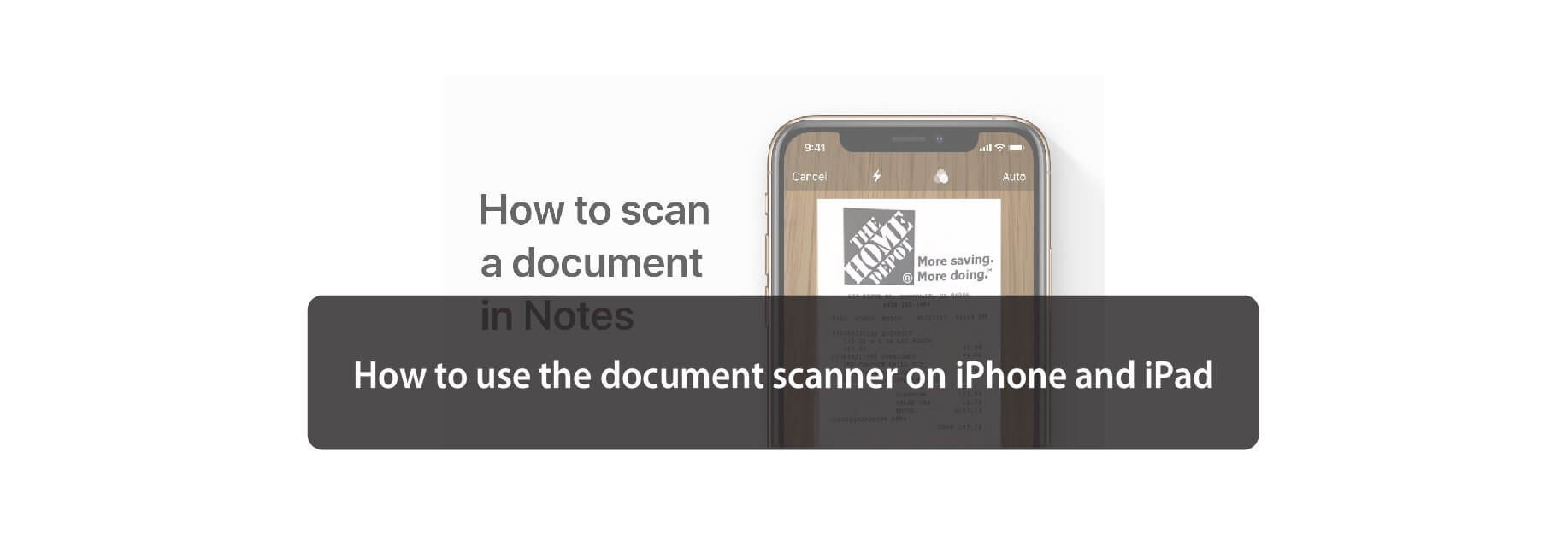 How to use the document scanner on iPhone and iPad