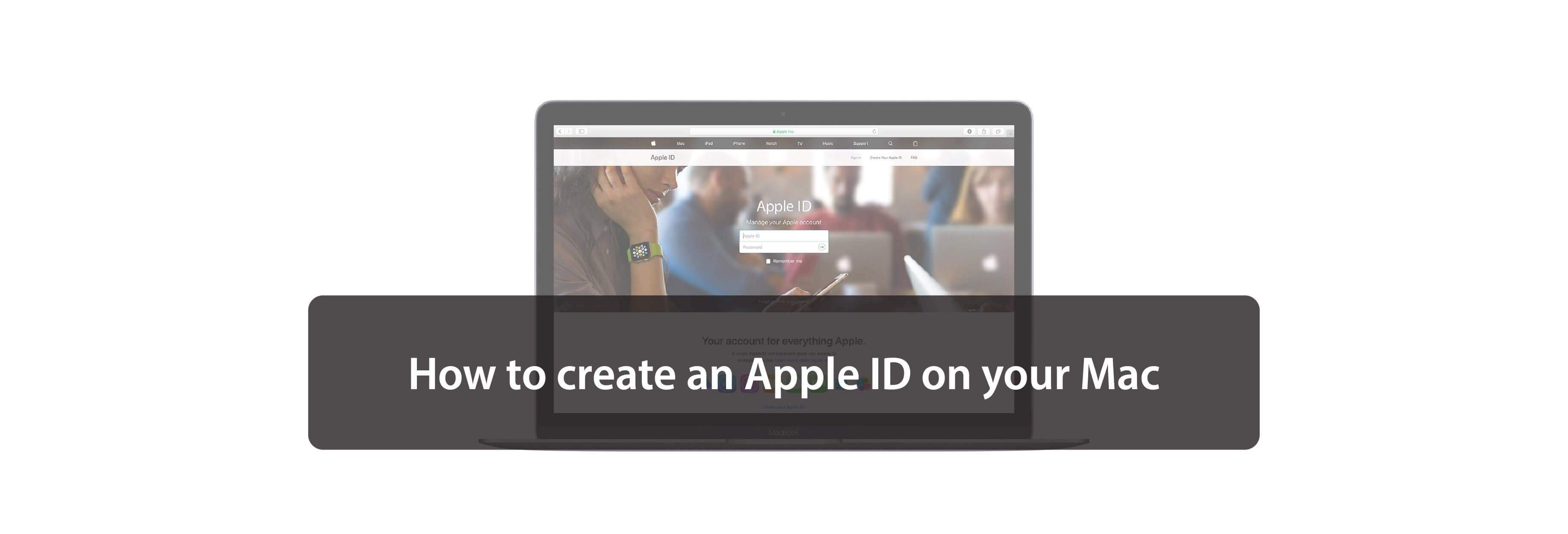 How to create an Apple ID on your Mac