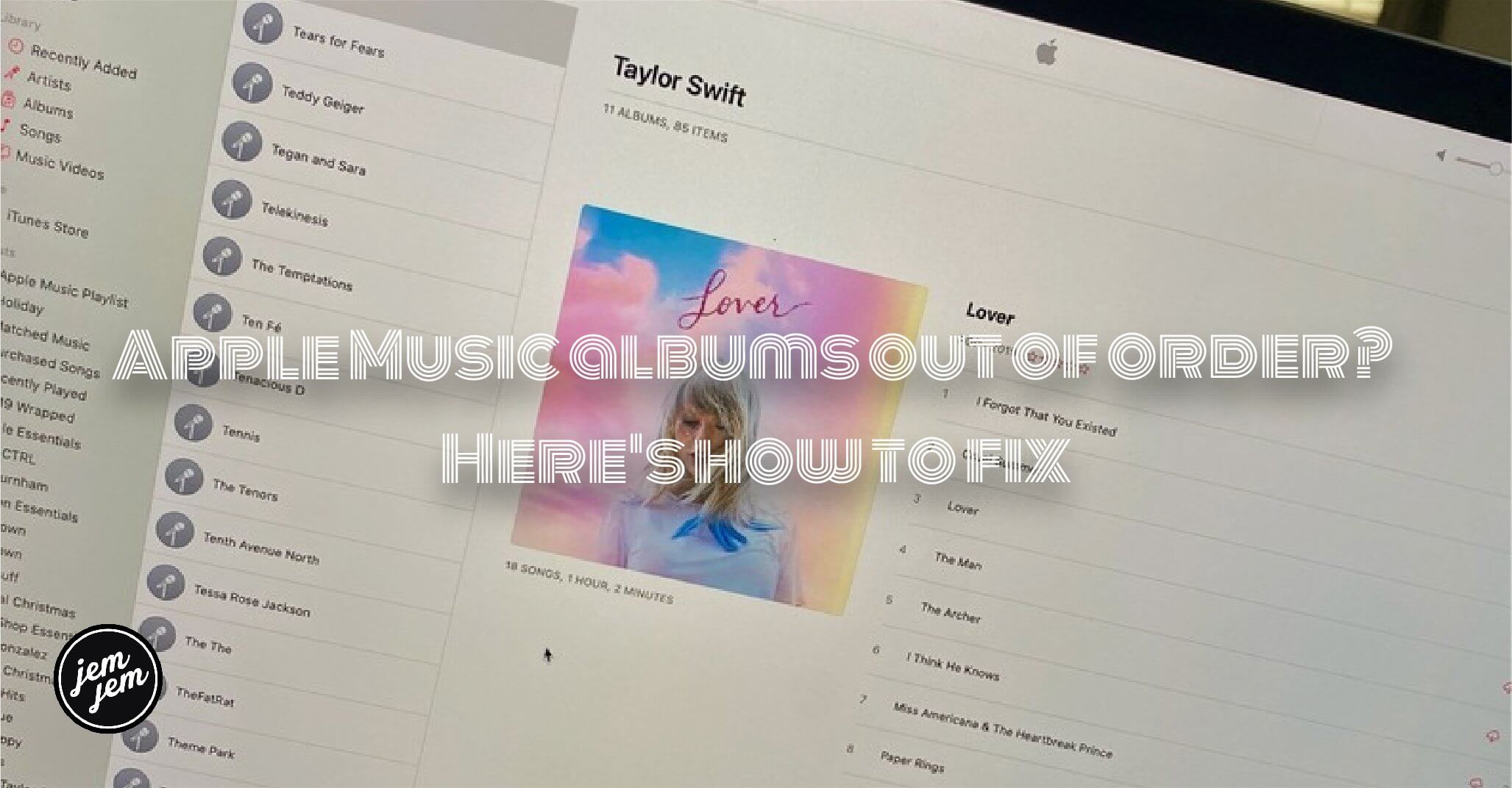 Apple Music albums out of order? Here's how to fix