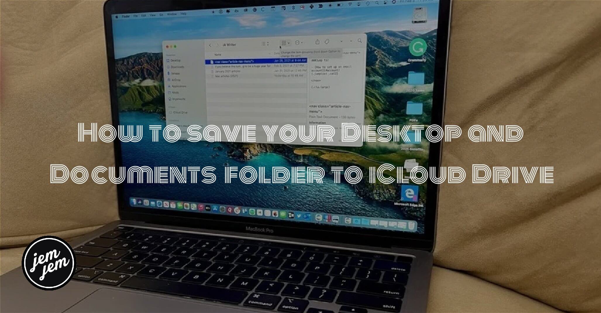 How to save your Desktop and Documents folder to iCloud Drive