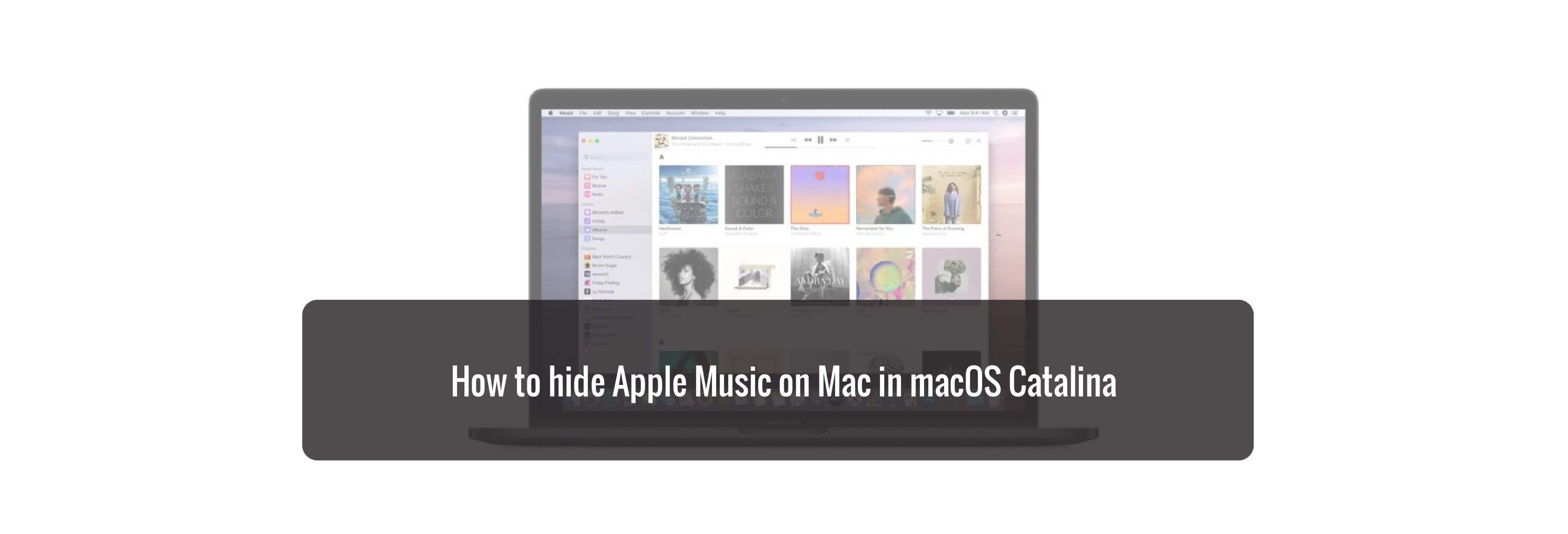 How to hide Apple Music on Mac in macOS Catalina