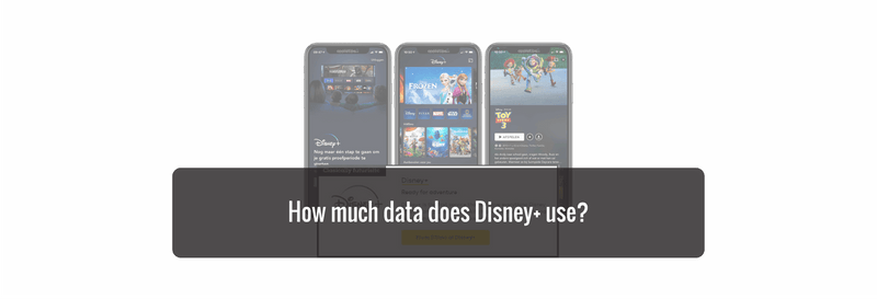 How much data does Disney+ use?