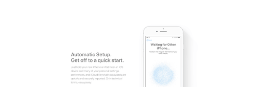 How does Automatic Setup for iPhone, iPad, Apple Watch, and Apple TV w