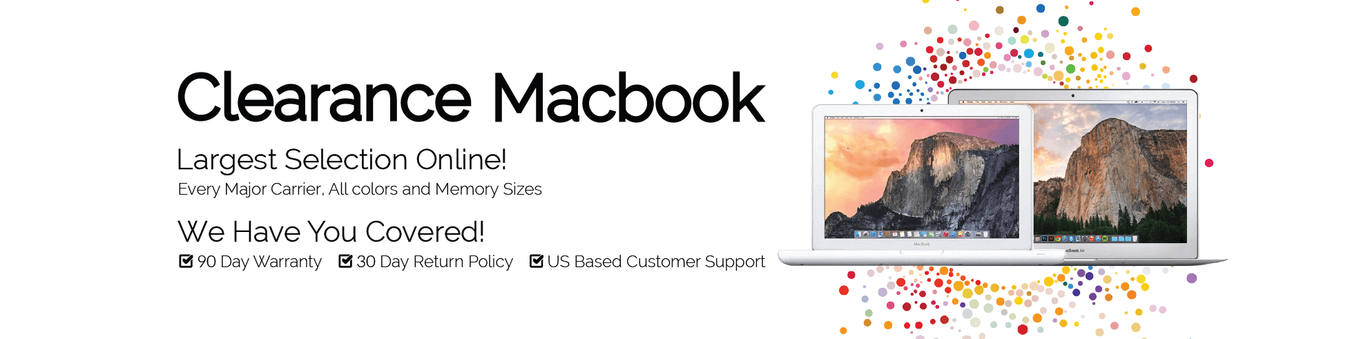 Clearance Certified Used Apple MacBook