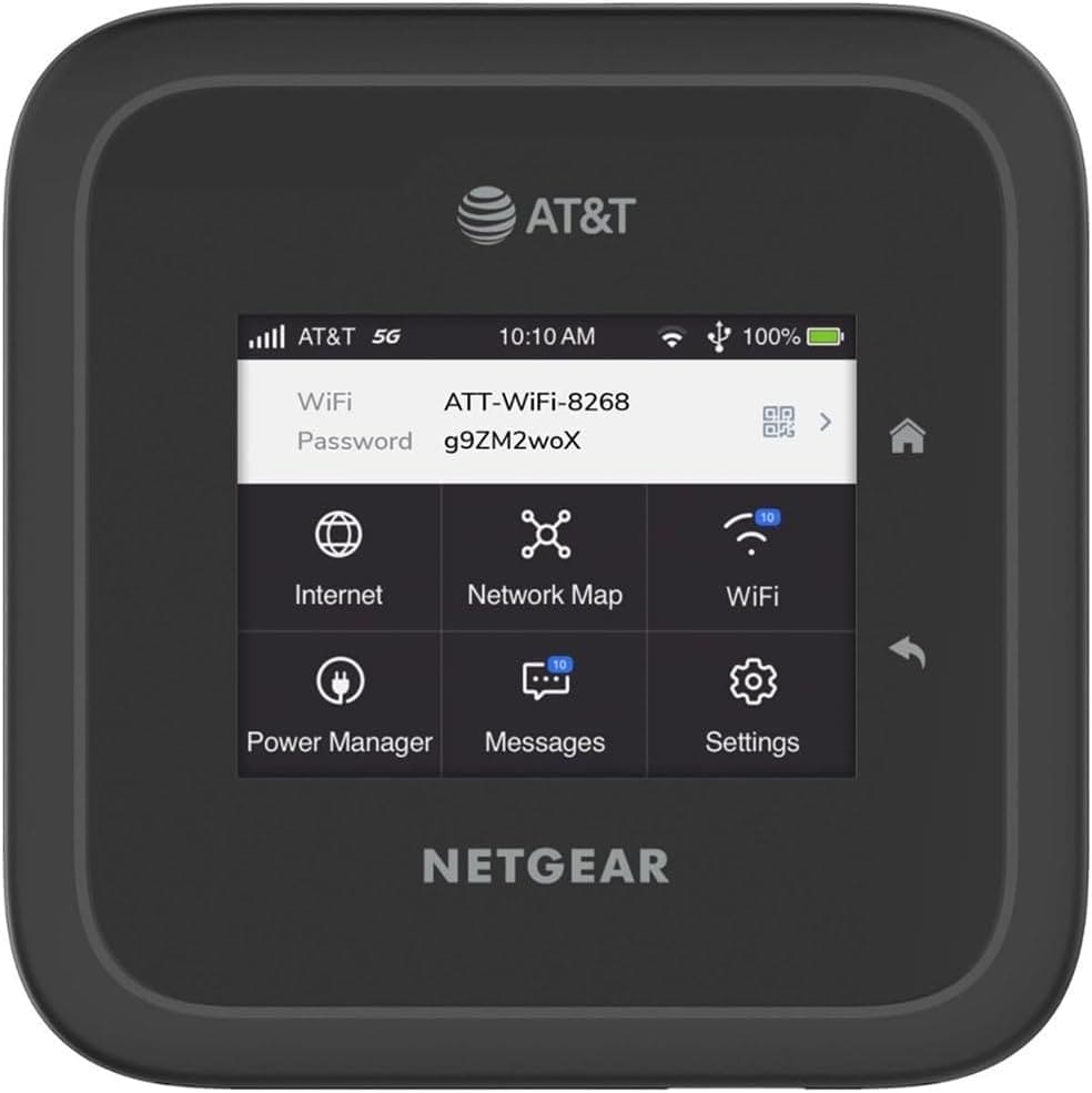 NETGEAR Nighthawk M6 Pro MR6500 AT&T Locked 5G Wi-Fi Router - Black (Refurbished-Excellent Condition)