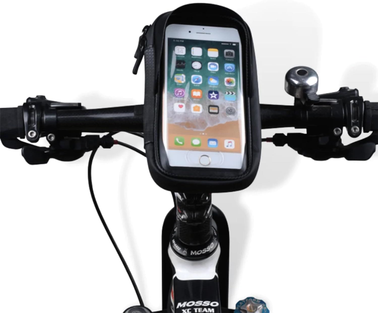 Bike/Bicycle Phone Front Frame Bag, Waterproof, Tube Bag, Cycling Pouch - Compatible for Phones Under 6.65”