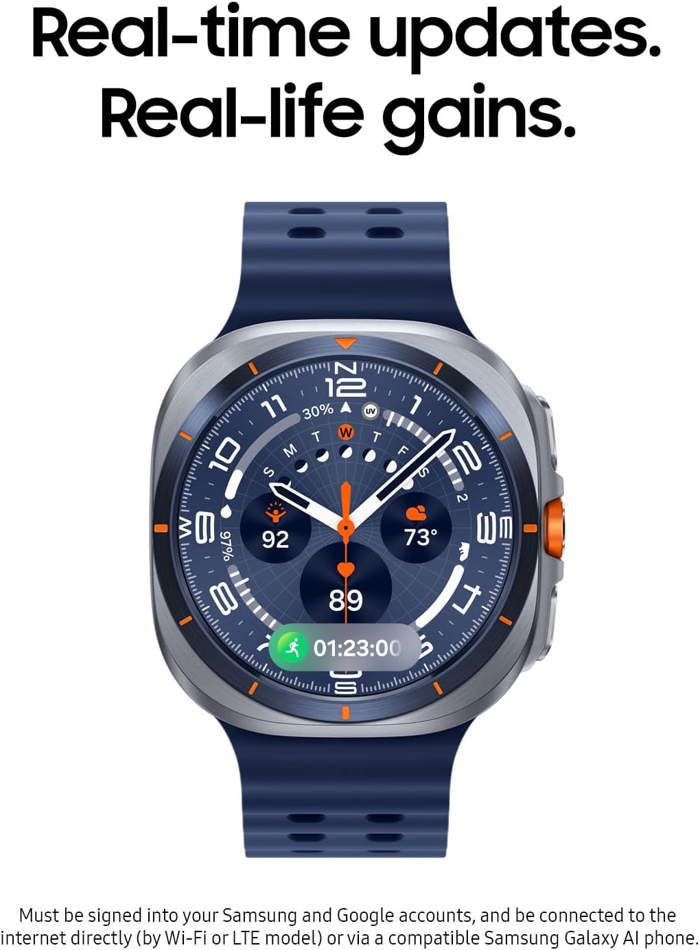 Refurbished Samsung Galaxy Watch Ultra 2025 47mm Cellular Titanium Blue (Seller Refurbished)