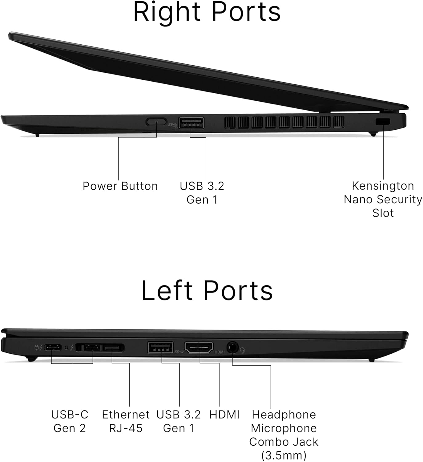 Refurbished Lenovo ThinkPad X1 Carbon Gen 8: 14", Intel Core i7-10510U, 16GB RAM, 256GB SSD (Manufacturer Refurbished)