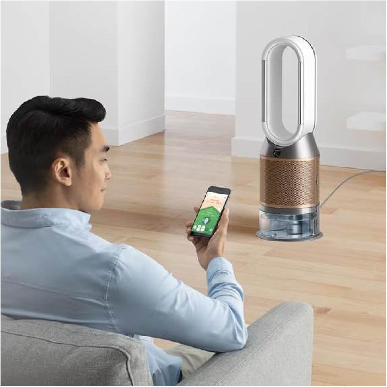 Refurbished - Dyson - Purifier Humidify + Cool Formaldehyde - PH04 - White/Gold (Manufacturer Refurbished)