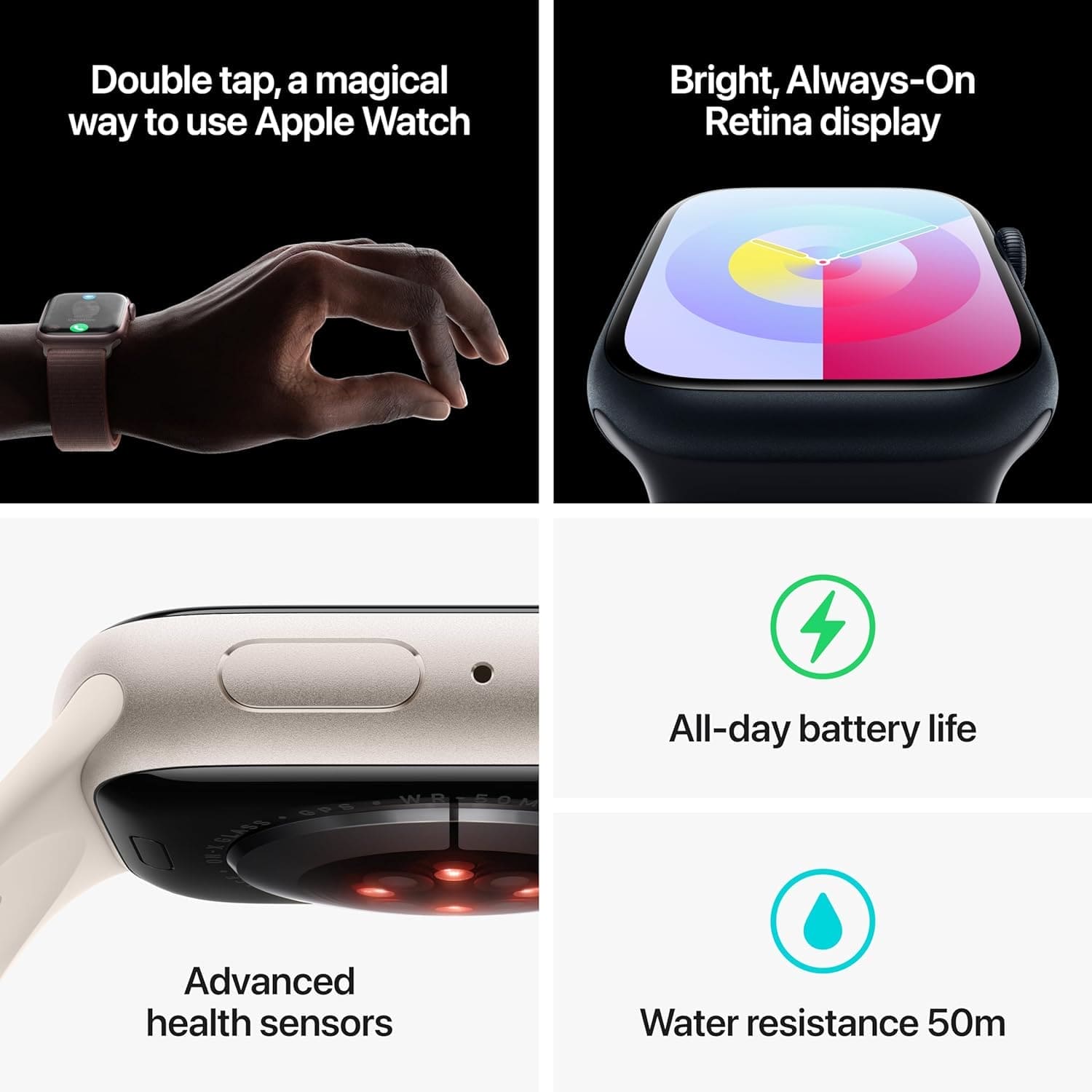 Apple Watch Series 9 (Various Colors)  41/45 mm (Refurbished-Excellent condition)