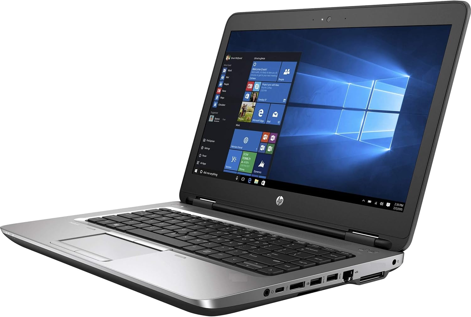 Refurbished HP ProBook 640 G2: 14", Intel Core i5-6200U (6th Gen), 8GB RAM, 128GB SSD (Manufacturer Refurbished)
