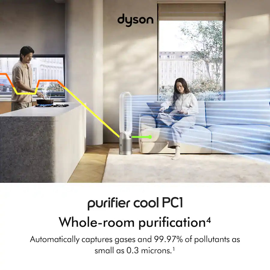 Refurbished - Dyson - Purifier Cool PC1 - Exclusive - White/Silver (Manufacturer Refurbished)