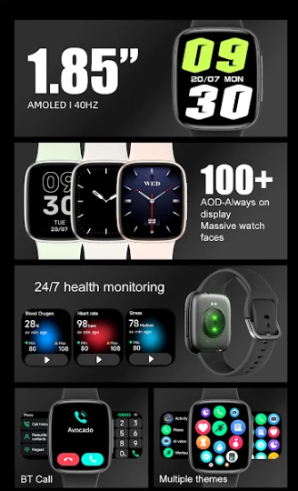 CycleOn Watch Black & Pink 39MM AMOLED GPS ONLY - NEW