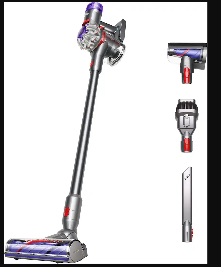 Refurbished - Dyson V8 Cordless Vacuum with 6 accessories - Silver/Nickel (Seller Refurbished)