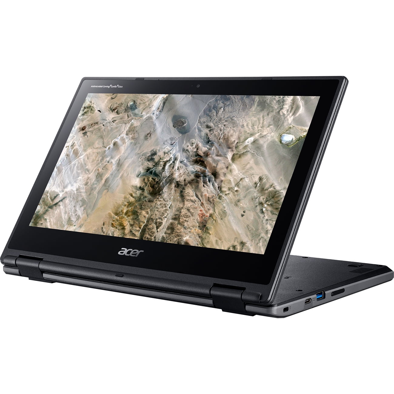 Refurbished Acer 11.6 inch 2-in-1 Chromebook  AMD Radeon R5 4GB RAM 32GB Storage Shale Black (Manufacturer Refurbished)