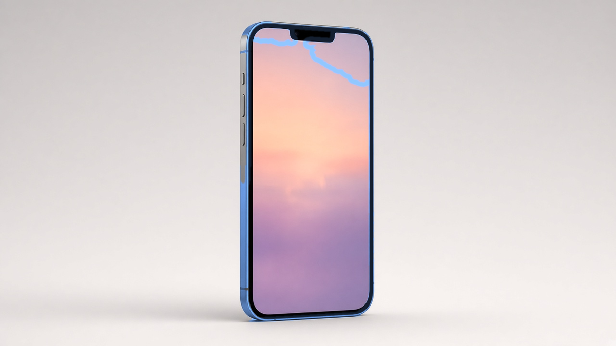Apple iphone14 Blue — studio gallery — JemJem