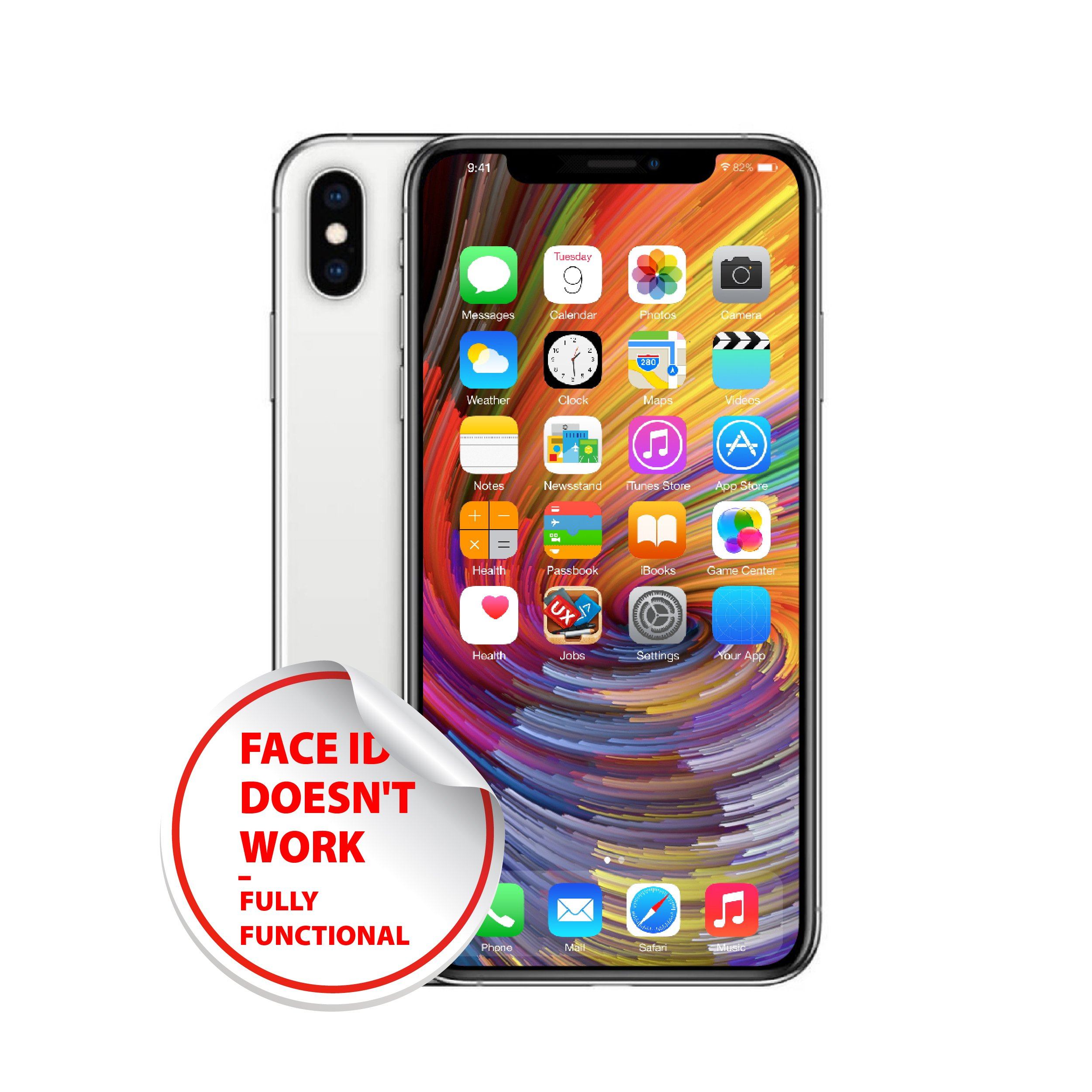 Apple iPhone X 64GB/256GB/512GB unlocked - No face ID- (Refurbished - Fair Condition)