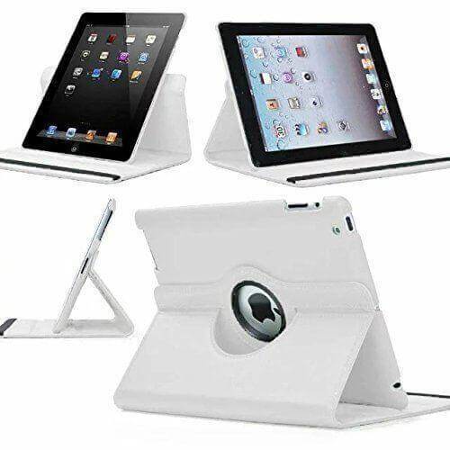 Apple iPad 2 / 3 / 4 Leather Case - Rotates 360 Degrees Cover Stand